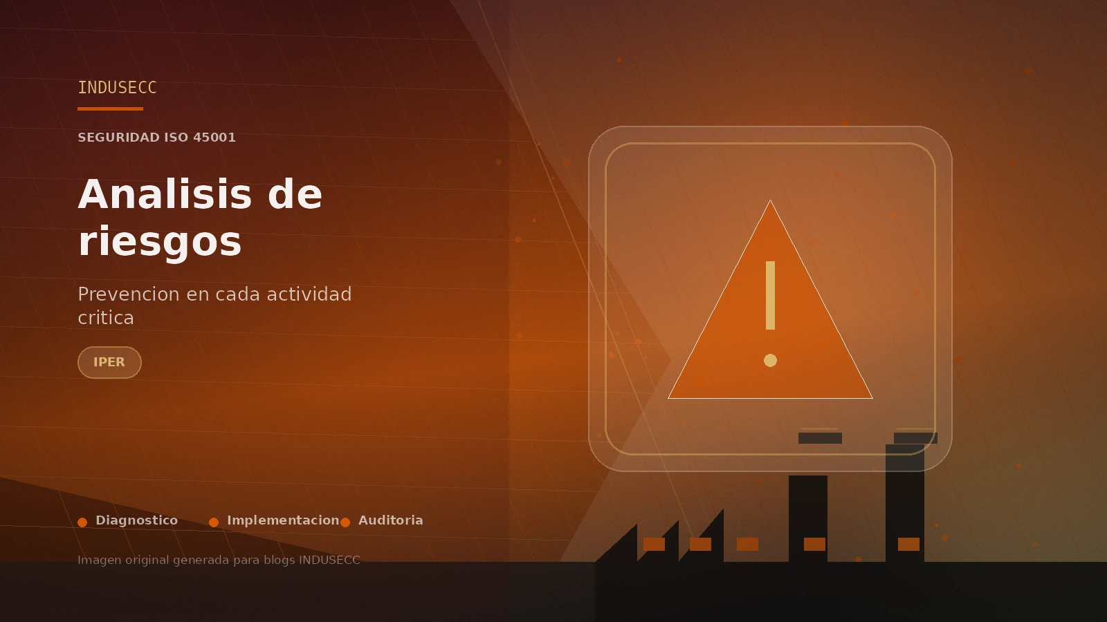 Art&iacute;culo An&aacute;lisis de riesgos de trabajo: matriz IPER en ISO 45001